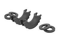 Rough Country Universal D-Ring Isolators [Black | Pair] -RS101 MAIN