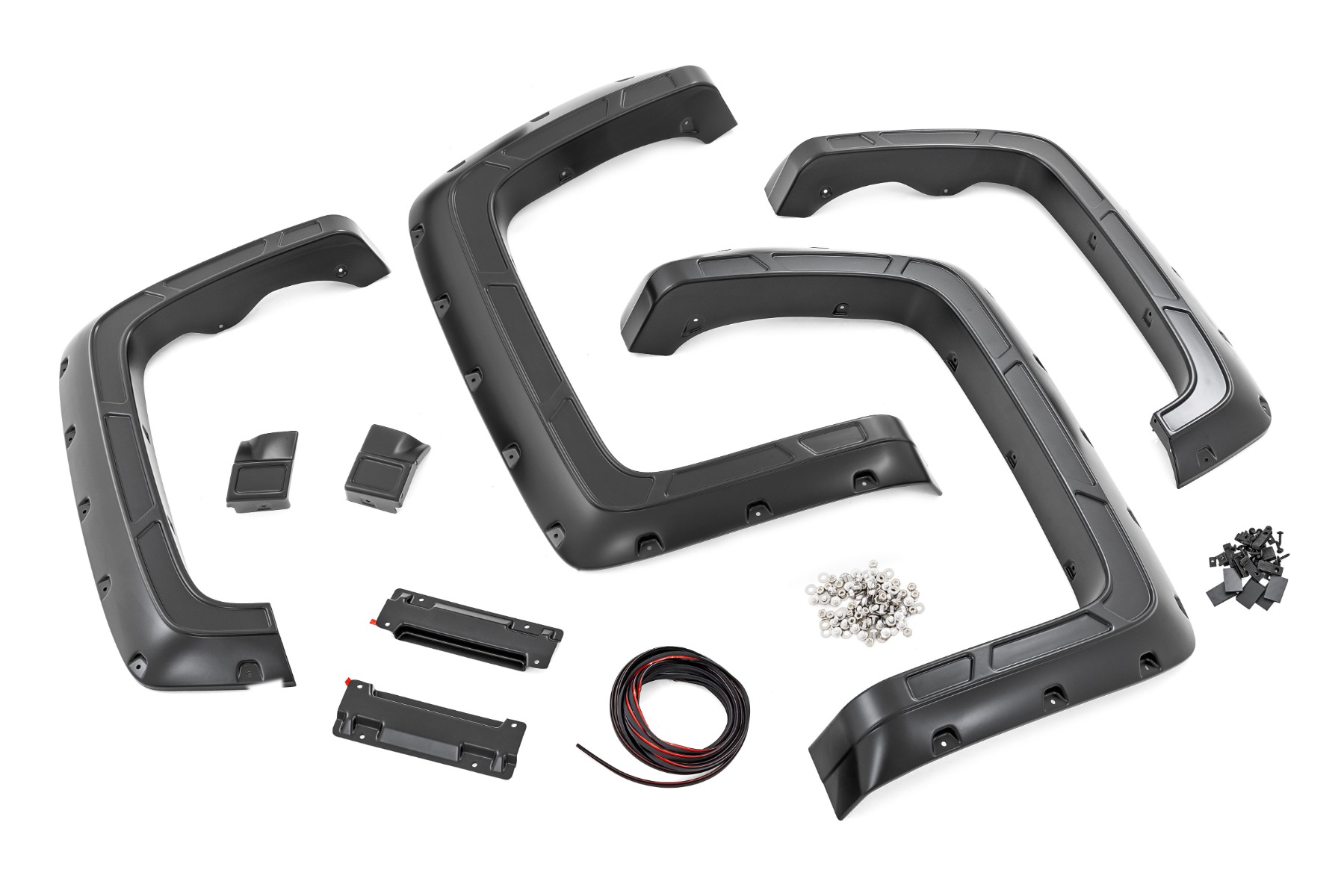 Rough Country Defender Pocket Fender Flares | 6'7" & 8' Bed | Chevy Silverado 1500 (14-18)/Silverado 2500HD (15-19) MAIN