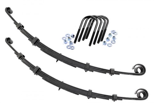 Rough Country Front Leaf Springs 2.5" Lift Pair For Jeep CJ 7 4WD 1976-1986 LARGE
