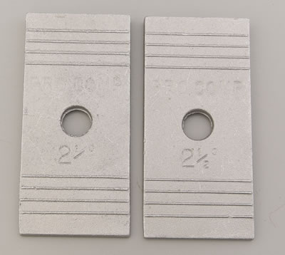 Fat Bob's Garage, Pro Comp Part #99-250B, Toyota Tundra Rear Axle Degree Shims 2-1/2 Degree 2000-2006 LARGE