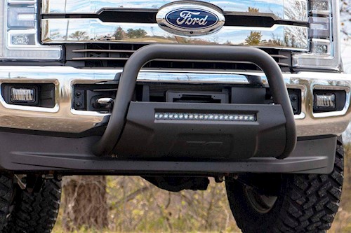 Rough Country for Ford 17-19 F-250 Bull Bar w/LED Light Bar Black B-F2017 LARGE