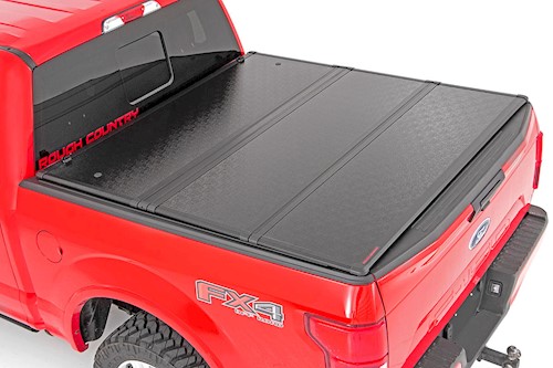 Rough Country for Ford Hard Tri-Fold Bed Cover (15-21 F-150 - 5' 5" Bed) LARGE
