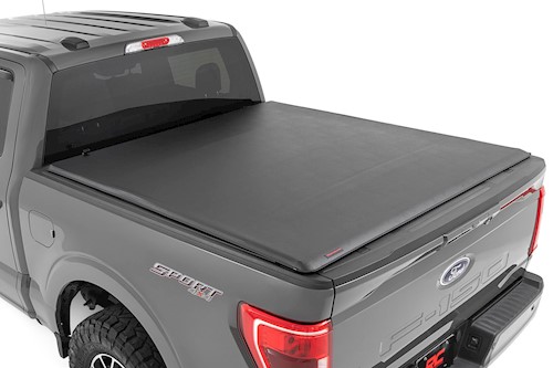 Rough Country Roll Up Bed Cover 5'7" Bed for Ford F-150/Lightning/Raptor 15+ LARGE