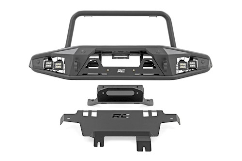 Rough Country Front Bumper Tubular w/Winch Plate for Ford Bronco 21-23 51205 LARGE