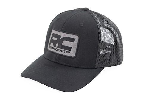 Rough Country Hat Mesh Rough Country Patch Black - Richardson 112 LARGE