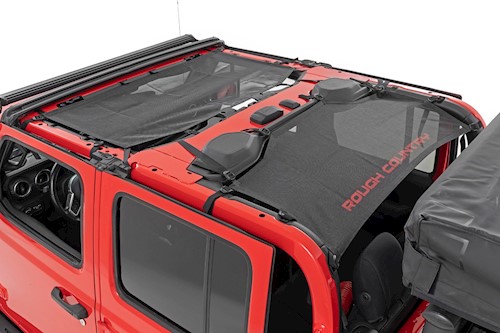 Rough Country Mesh Bikini Top Plus Black For Jeep Gladiator JT 4WD 20-23 85118 LARGE