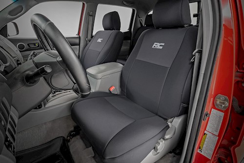 Rough Country Seat covers FR & RR Crew Cab for Toyota Tacoma 05-15 91052 LARGE