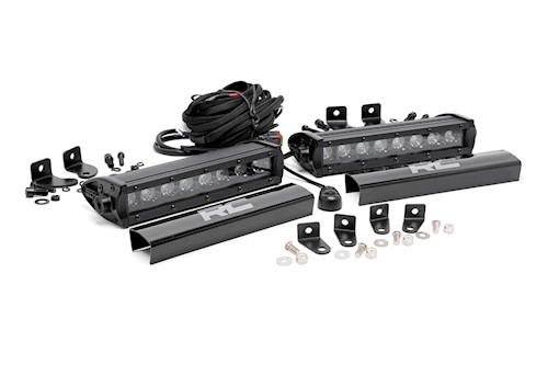 Rough Country for Ford 8in LED Grille Kit | Black Series 17-19 F-250 Lariat LARGE