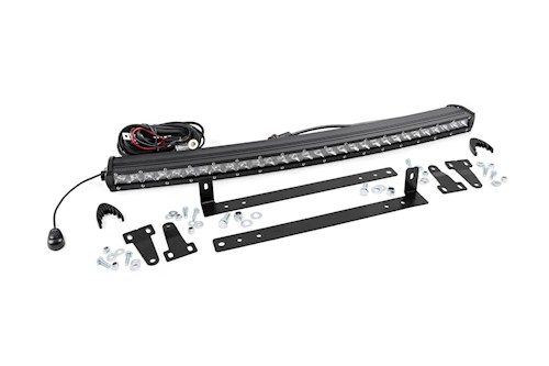 Rough Country for Ford 30in Single LED Grille Kit | Chrome Series 09-14 F-150 LARGE