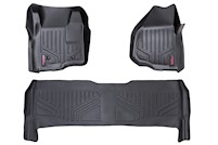 Rough Country HD Floor Mats F/R 11-16 for Ford Sup Duty Crew Cab Depressed Pedal MAIN