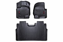 Rough Country Heavy Duty Floor Mats Frt/Rear-15-20 for Ford F-150 SuperCrew Cab MAIN
