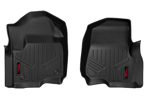 Rough Country Heavy Duty Floor Mats [Front] - 17-20 for Ford Super Duty M-5171 LARGE
