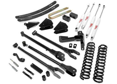 Fat Bob's Garage, Rough Country Part #580.2, Ford F250/F350 SuperDuty 6" 4-Link Suspension Lift Kit 4WD 2005-2007 LARGE