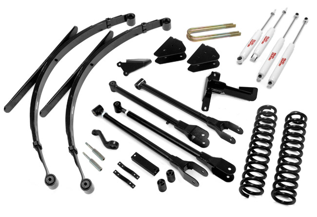Fat Bob's Garage, Rough Country Part #590.2, Ford F250/F350 SuperDuty 8" 4-Link Suspension Kit 4WD 2005-2007 THUMBNAIL
