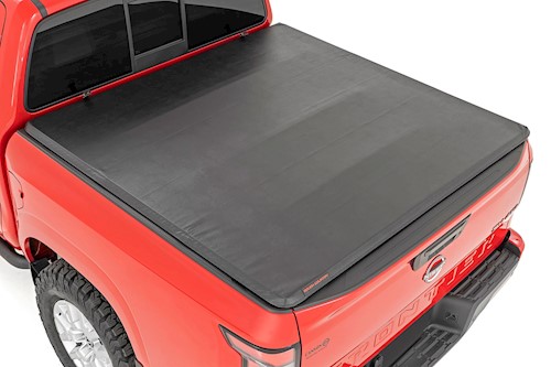 Rough Country Soft Tri-Fold Bed Cover 5' Bed for Nissan Frontier 05-21 41805500 LARGE