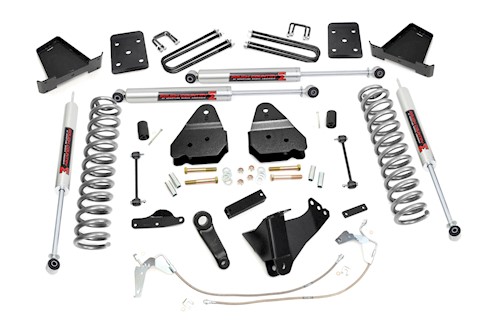 Rough Country 4.5" Lift Kit W/O Overloads M1 For Ford Super Duty 4WD 08-10 47840 LARGE