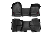 Rough Country HD Floor Mats [F/R]-14-19 Chevy Silverado/GMC Sierra Double Cab MAIN