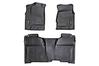 Rough Country HD Floor Mats [F/R]-14-19 Chevy Silverado/GMC Sierra Crew Cab MAIN