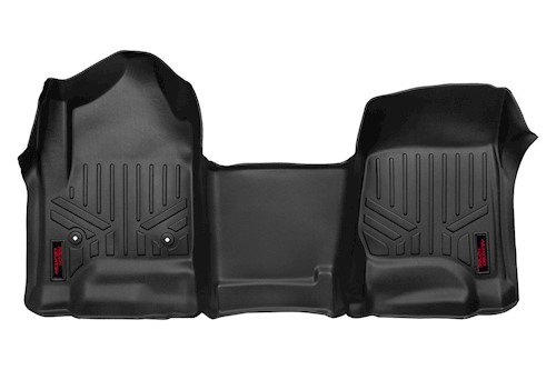 Rough Country Heavy Duty Floor Mats [Front|1pc]-14-19 Chevy Silverado/GMC Sierra LARGE