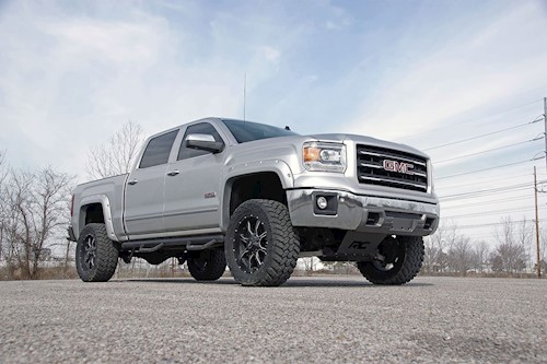 Rough Country Chevy GMC 1500 Pickup 5" Lift Kit w/ Struts 14-18 4WD Alum Arms LARGE