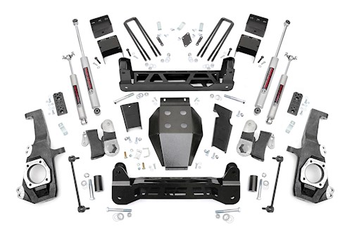 Rough Country 5in GM NTD Suspension Lift Kit 2020 2500HD 10230A LARGE