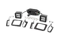 Rough Country GMC 2-inch Cree LED Fog Light Kit Black Series | 14-15 Sierra 1500 MAIN