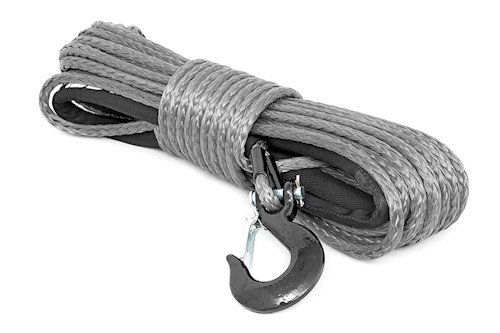 Rough Country Synthetic Rope-Grey 85 feet high quality 3/8in synthetic rope LARGE