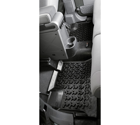 Fat Bob's Garage, Rugged Ridge, Part #12987.02, Jeep JK Wrangler All Terrain Floor Liner Kit Front/Rear 2007-2016 THUMBNAIL