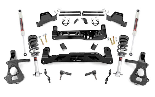 Rough Country 7" Lift Kit Alu/Stamp Steel M1 Strut/M1 Chevy/GMC 1500 14-18 18740 LARGE