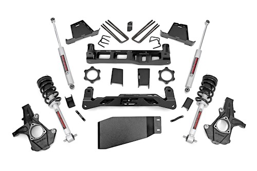 Rough Country 6"GM Suspension Lift Kit w/ N3 Loaded Struts & Shocks 23633 LARGE