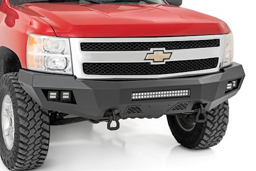 Rough Country Chevy Heavy-Duty Front LED Bumper 07-13 1500 Silverado 10769 LARGE
