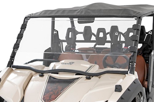 Rough Country for Yamaha Scratch Resistant Full Windshield (14-22 Viking) LARGE