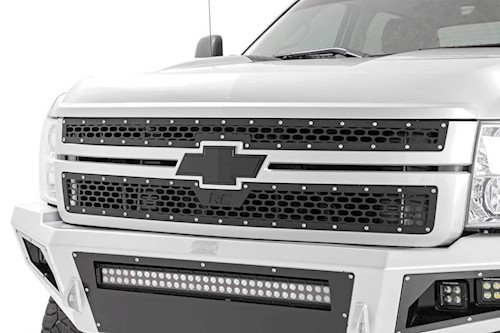 Rough Country Mesh Grille Chevy Silverado 2500 HD/3500 HD 2WD/4WD (2011-2014) -70153 LARGE
