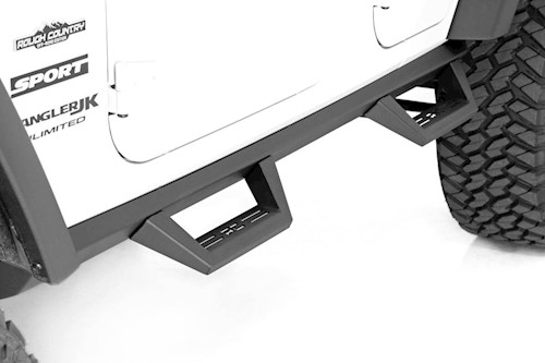 Rough Country For Jeep Contoured Drop Steps 07-18 Wrangler JK Unlimited | 4-Door LARGE