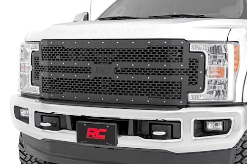 Rough Country Mesh Grille For Ford F-250/F-350 Super Duty 2WD/4WD 2017-2019 -70213 LARGE