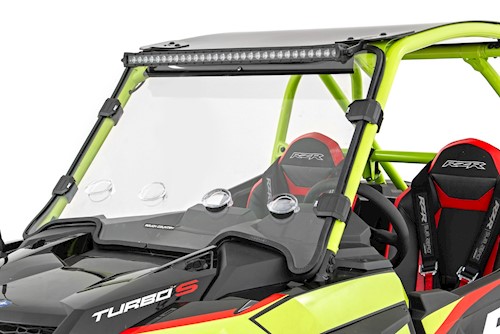 Rough Country Vented Full Windshield for Polaris 19-21 RZR Turbo S 98212110 LARGE