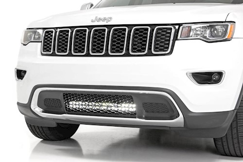 Rough Country For Jeep Grand Cherokee 20" LED Bumper Kit Black w/White DRL 11-20 LARGE