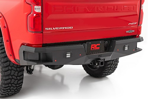 Rough Country Heavy-Duty Rear LED Bumper for Chevy 1500 19-22 10758 LARGE