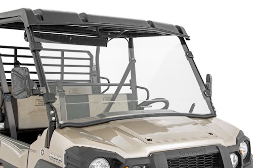Rough Country Full Windshield For Kawasaki Mule Pro DX/Mule Pro DXT 16-22 LARGE