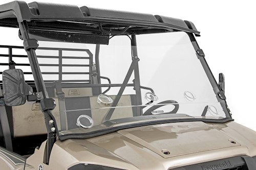 Rough Country Vented Full Windshield For Kawasaki Mule Pro DX/Mule Pro DXT 16-22 LARGE