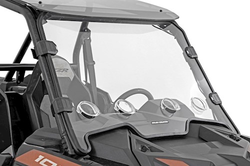 Rough Country For Polaris Scratch Resistant Vented Windshield 20-21 RZR 1000XP LARGE