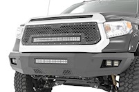 Rough Country Mesh Grille w/30in Dual Row Black Series LED for 14-17 Tundra MAIN