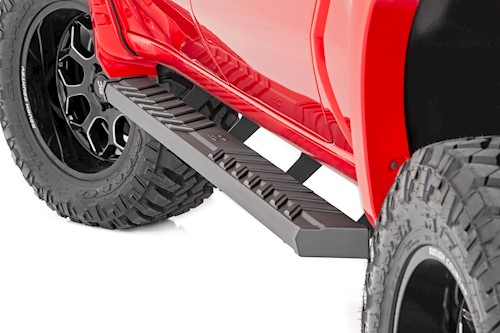 Rough Country BA2 Running Board Side Step Bars Chevy/GMC (2019-2021 Crew Cab) LARGE