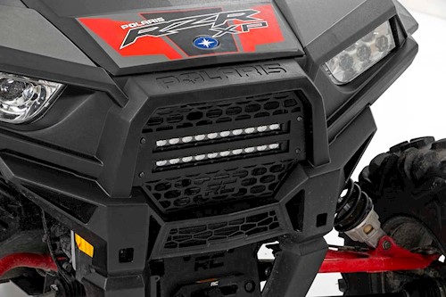 Rough Country For Polaris Dual 10-inch Slimline LED Grille Kit 14-19 RZR 1000 LARGE