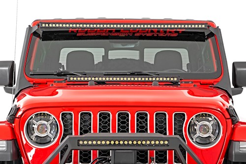 Rough Country for Jeep 9"LED Projection Headlights Wrangler JL/JLU, Gladiator JT LARGE