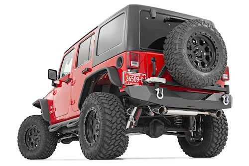 Rough Country For Jeep Tubular Front & Rear Fender Flares Set 07-18 Wrangler JK LARGE