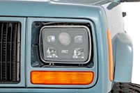 Rough Country 5x7" LED Headlights Fit Jeep YJ Wrangler Cherokee XJ 84-01 Comanche MAIN
