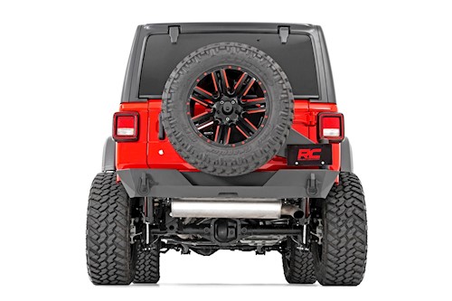 Rough Country for Jeep Rear Trail Bumper w/Tire Carrier 18-20 Wrangler JL 10598 LARGE