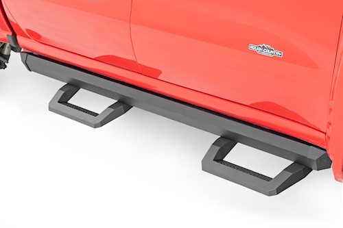 Rough Country SR2 Adjustable Aluminum Steps Crew Cab Chevy/GMC 1500/2500HD 19-22 LARGE