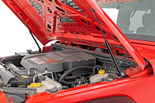 Rough Country Hydraulic Hood Assist for Jeep Wrangler JK/JKU (07-18) 10643 LARGE